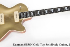 Eastman SB56N Gold Top Solidbody Guitar, 2020 Full Front View