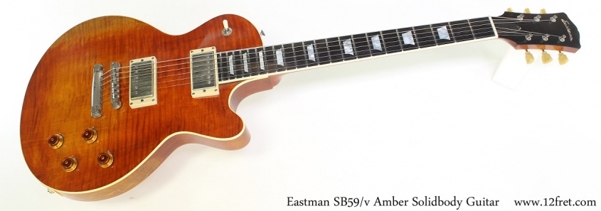 Eastman SB59/v Amber Solidbody Guitar Full Front View