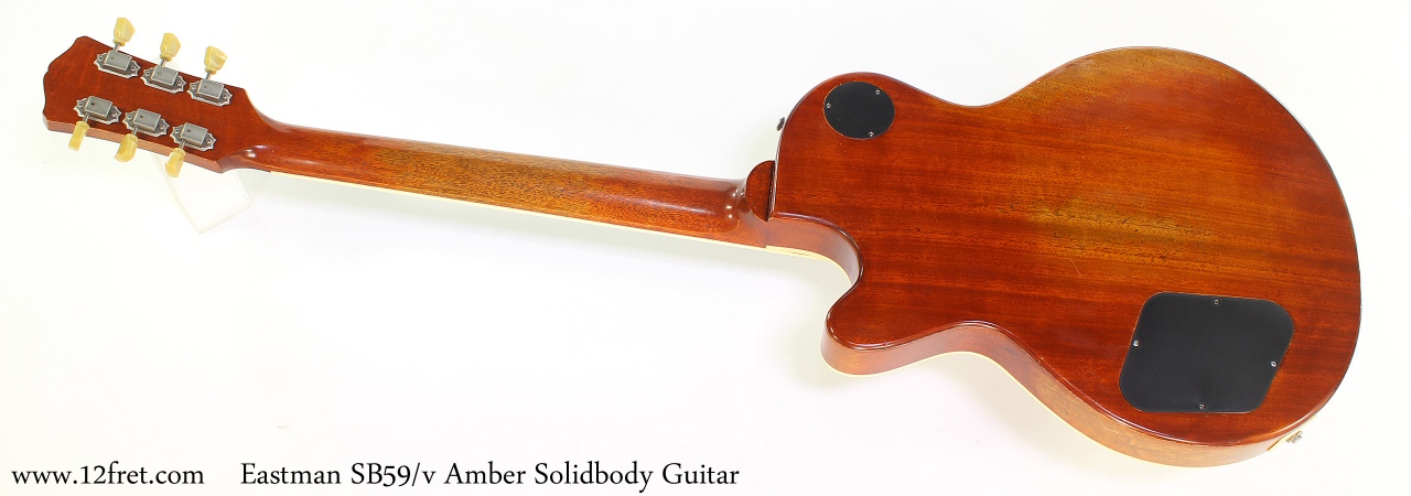 Eastman SB59/v Amber Solidbody Guitar Full Rear View