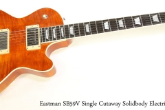 Eastman SB59V Single Cutaway Solidbody Electric, Amber Full Front View
