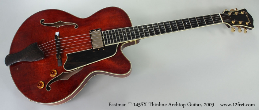 Eastman T-145SX Thinline Archtop Guitar, 2009 Full Front View