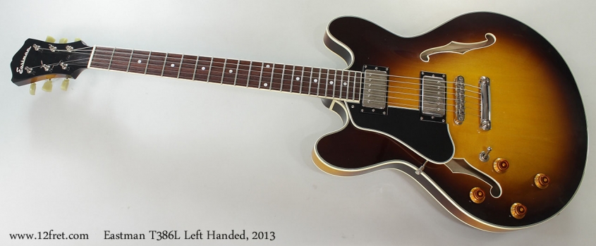 Eastman T386L Left Handed, 2013 Full Front VIew