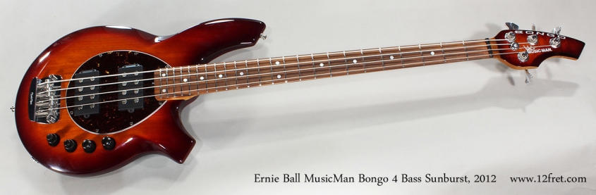Ernie Ball MusicMan Bongo 4 Bass Sunburst, 2012 Full Front View