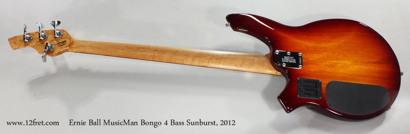 Ernie Ball MusicMan Bongo 4 Bass Sunburst, 2012 Full Rear View