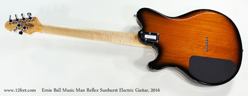 Ernie Ball Music Man Reflex Sunburst Electric Guitar, 2016 Full Rear View