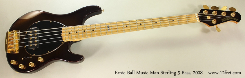 Ernie Ball Music Man Sterling 5 Bass, 2008 Full Front View