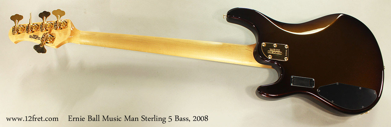 Ernie Ball Music Man Sterling 5 Bass, 2008 Full Rear View