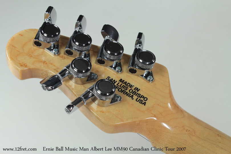Ernie Ball Music Man Albert Lee MM90 Canadian Clinic Tour 2007 head rear