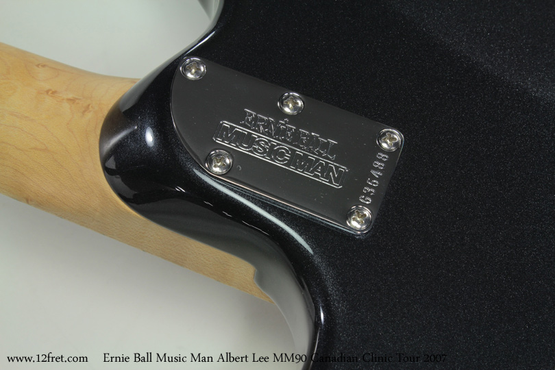 Ernie Ball Music Man Albert Lee MM90 Canadian Clinic Tour 2007 neckplate