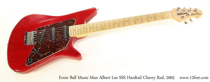 Ernie Ball Music Man Albert Lee SSS Hardtail Cherry Red, 2005   Full Front View