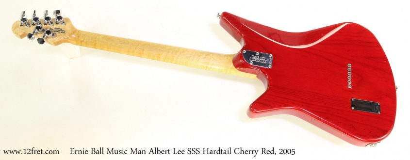 Ernie Ball Music Man Albert Lee SSS Hardtail Cherry Red, 2005   Full Rear View