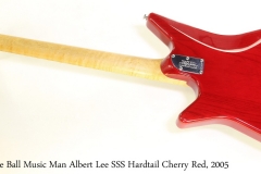 Ernie Ball Music Man Albert Lee SSS Hardtail Cherry Red, 2005   Full Rear View