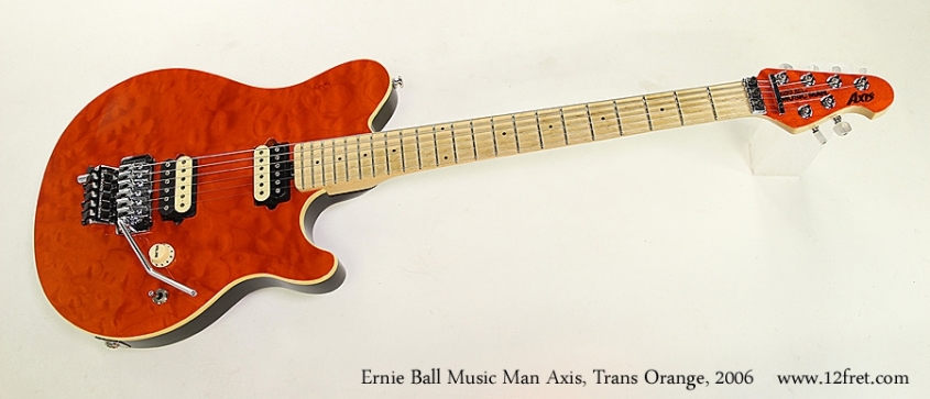 Ernie Ball Music Man Axis, Trans Orange, 2006  Full Front View