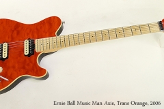 Ernie Ball Music Man Axis, Trans Orange, 2006  Full Front View