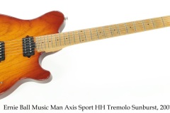 Ernie Ball Music Man Axis Sport HH Tremolo Sunburst, 2001 Full Front View