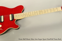 Ernie Ball Music Man Axis Super Sport HardTail Trans Red, 2016 Full Front View
