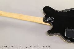 Ernie Ball Music Man Axis Super Sport HardTail Trans Red, 2016 Full Rear View