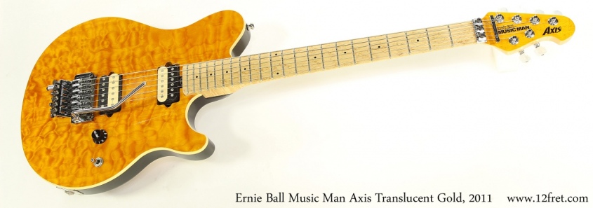 Ernie Ball Music Man Axis Translucent Gold, 2011    Full Front View
