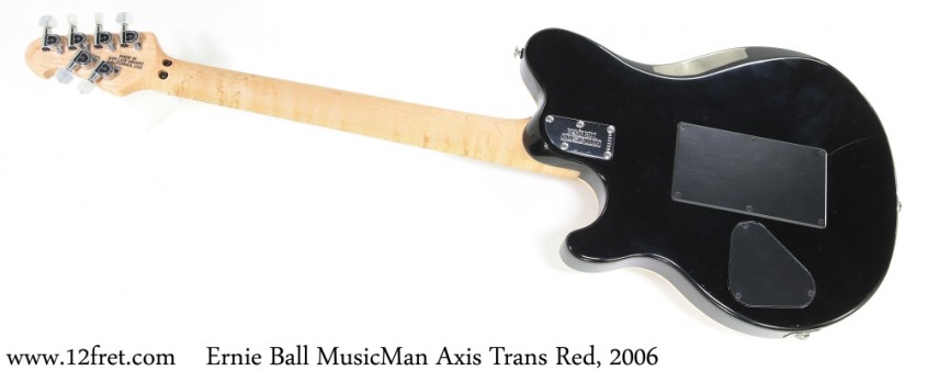 Ernie Ball MusicMan Axis Trans Red, 2006 Full Rear View