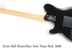Ernie Ball MusicMan Axis Trans Red, 2006 Full Rear View