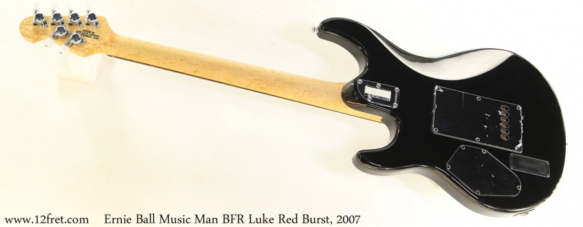 Ernie Ball Music Man BFR Luke Red Burst, 2007 Full Rear View