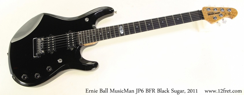 Ernie Ball MusicMan JP6 BFR Black Sugar, 2011 Full Front View