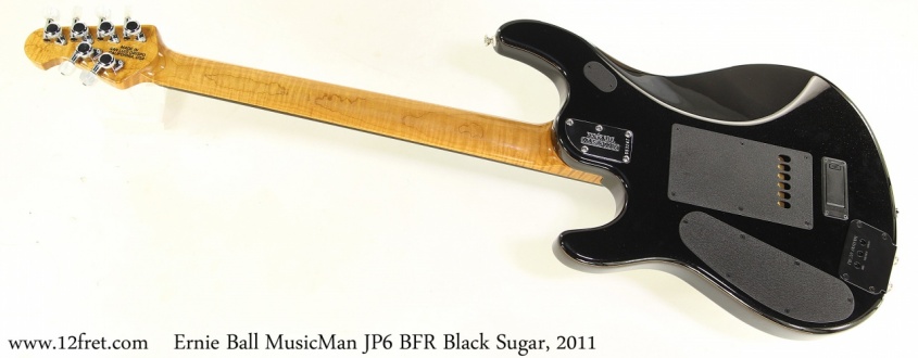 Ernie Ball MusicMan JP6 BFR Black Sugar, 2011 Full Rear View