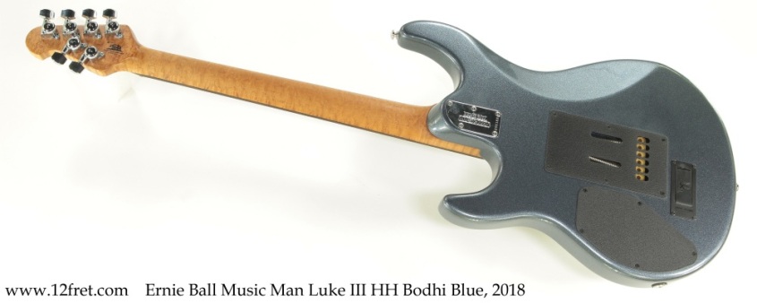 Ernie Ball Music Man Luke III HH Bodhi Blue, 2018 Full Rear View