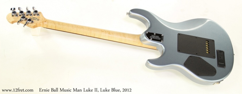 Ernie Ball Music Man Luke II, Luke Blue, 2012 Full Rear View