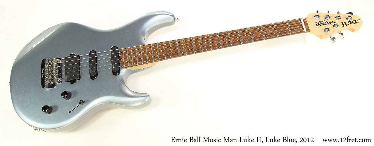 Ernie Ball Music Man Luke II, Luke Blue, 2012 Full Front View
