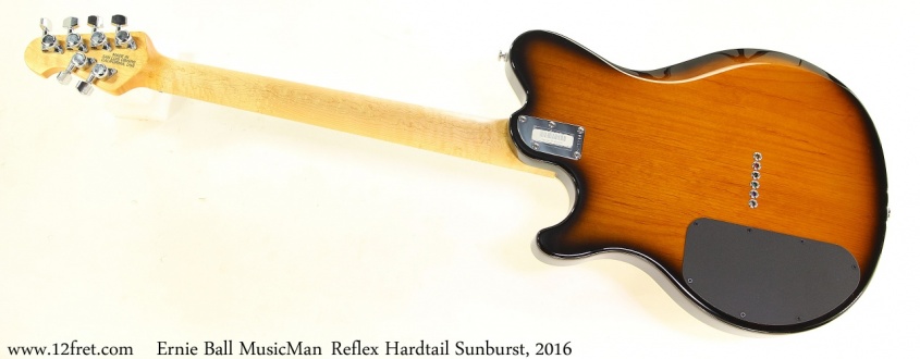 Ernie Ball MusicManReflex Hardtail Sunburst, 2016 Full Rear View