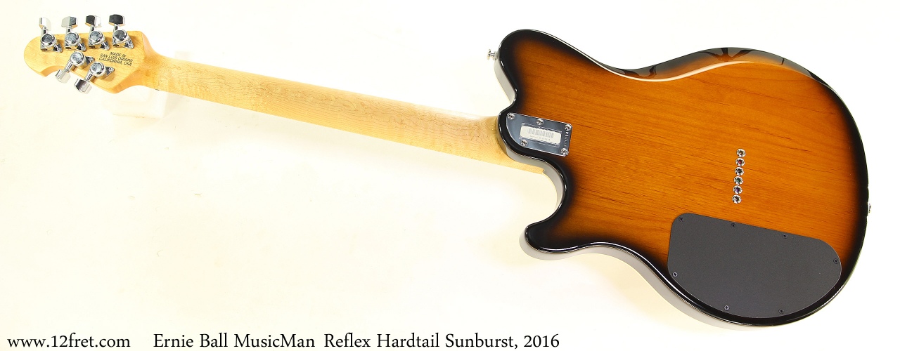 Ernie Ball MusicManReflex Hardtail Sunburst, 2016 Full Rear View