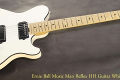 Ernie Ball Music Man Reflex HH Guitar White, 2009   Full  Front View