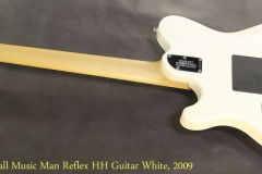 Ernie Ball Music Man Reflex HH Guitar White, 2009   Full Rear View