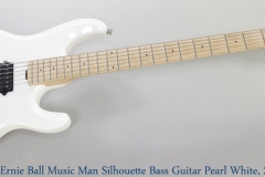 Ernie Ball Music Man Silhouette Bass Guitar Pearl White, 2012 Full Front View