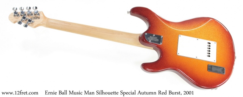 Ernie Ball Music Man Silhouette Special Autumn Red Burst, 2001 Full Rear View