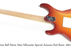 Ernie Ball Music Man Silhouette Special Autumn Red Burst, 2001 Full Rear View