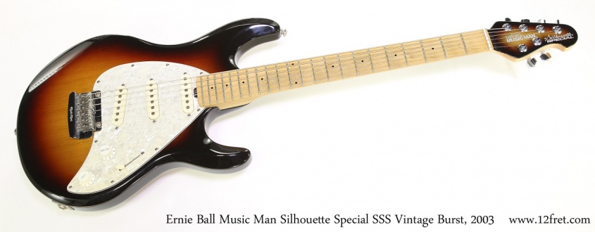 Ernie Ball Music Man Silhouette Special SSS Vintage Burst, 2003 Full Front View