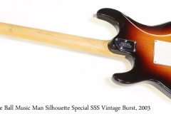 Ernie Ball Music Man Silhouette Special SSS Vintage Burst, 2003 Full Rear View