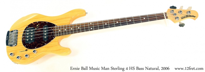 Music Man Sterling 4 HS Bass Natural, 2006 Full Front View