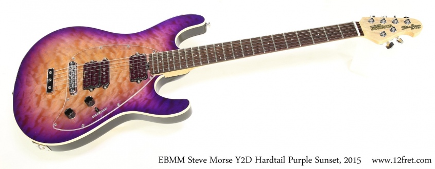 EBMM Steve Morse Y2D Hardtail Purple Sunset, 2015 Full Front View