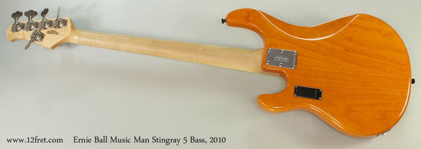 Ernie Ball Music Man Stingray 5 Bass, 2010 Full Rear View