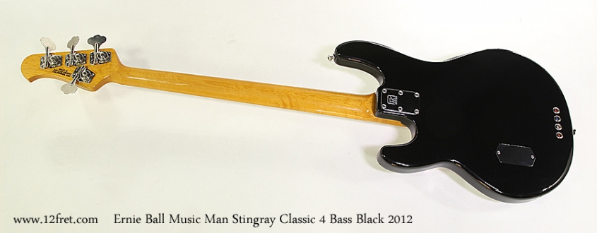 Ernie Ball Music Man Stingray Classic 4 Bass Black 2012 Full Rear View
