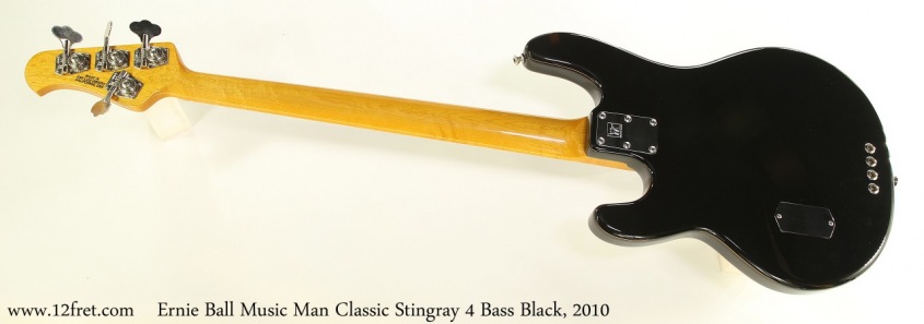 Ernie Ball Music Man Classic Stingray 4 Bass Black, 2010 Full Rear View