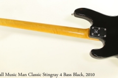 Ernie Ball Music Man Classic Stingray 4 Bass Black, 2010 Full Rear View