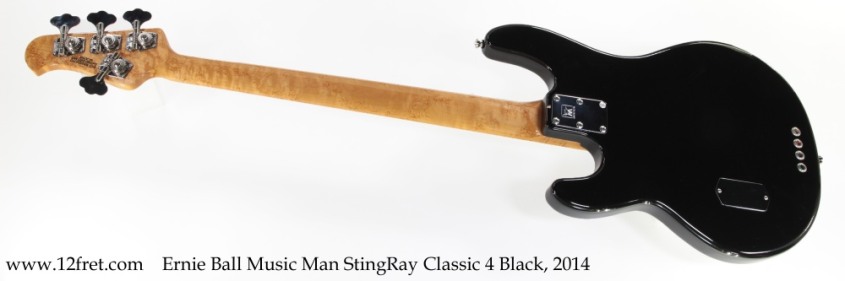 Ernie Ball Music Man StingRay Classic 4 Black, 2014 Full Rear View