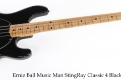 Ernie Ball Music Man StingRay Classic 4 Black, 2014 Full Front View