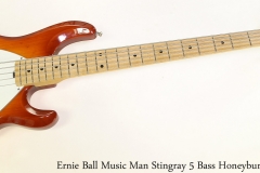 Ernie Ball Music Man Stingray 5 Bass Honeyburst, 2004 Full Front View