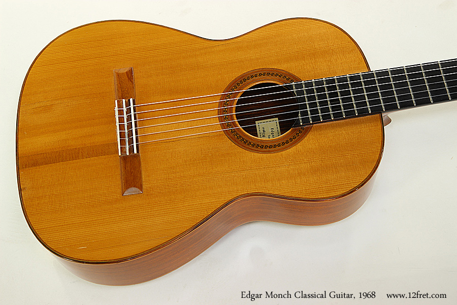 Edgar Monch Classical Guitar, 1968 Top View