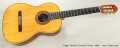 Edgar Monch Classical Guitar, 1969 Full Front View